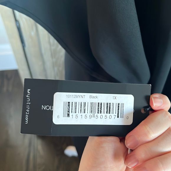 Mynt1792 Black Tunic Top Plus Size 1X New - Picture 12 of 13